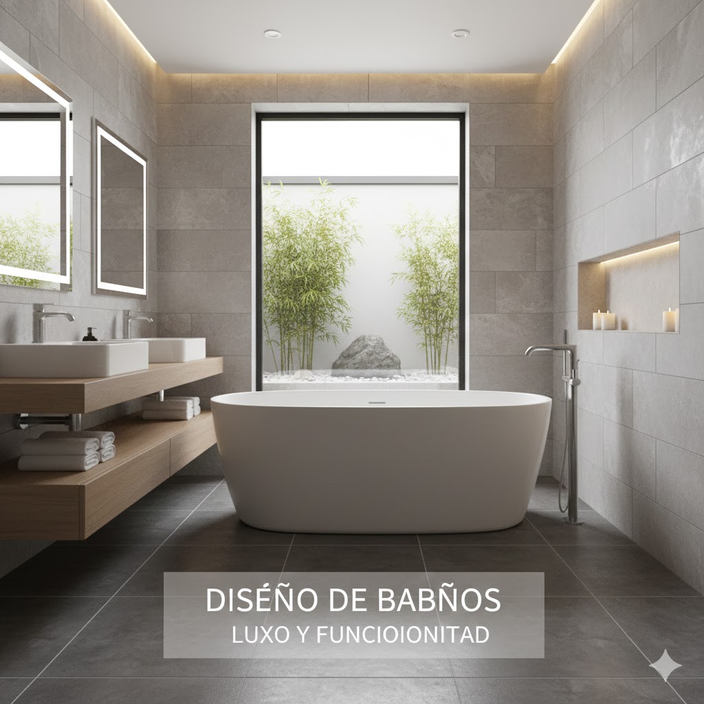 Diseño de Bañeras y Espacios de Lujo en Arquitectura